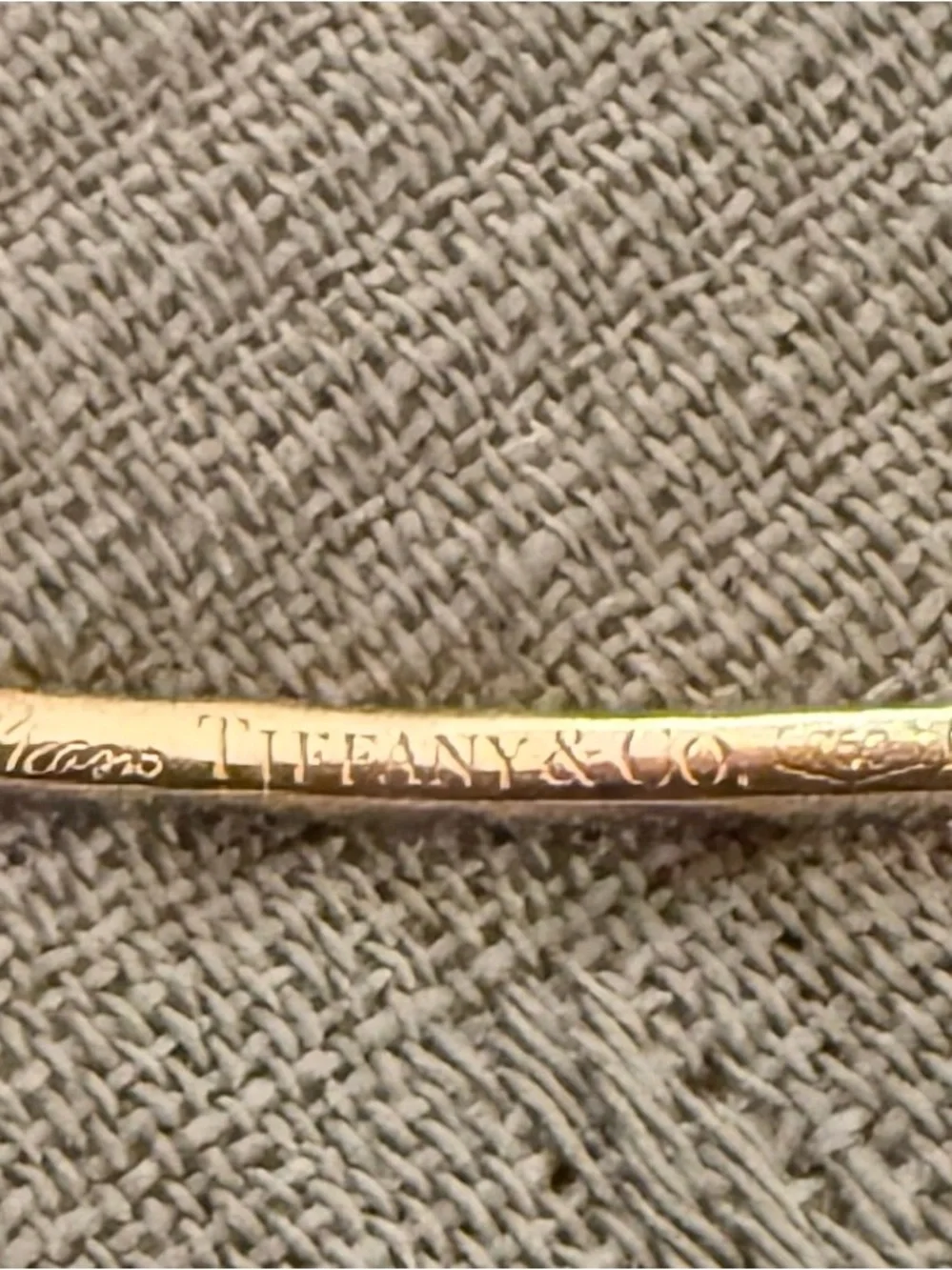 Tiffany & Co. 18KT Gold Bangle with Authentication Papers - Picture 2 of 10